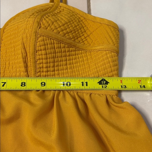 Xhilaration Mustard Babydoll Top. Small - Picture 7 of 11